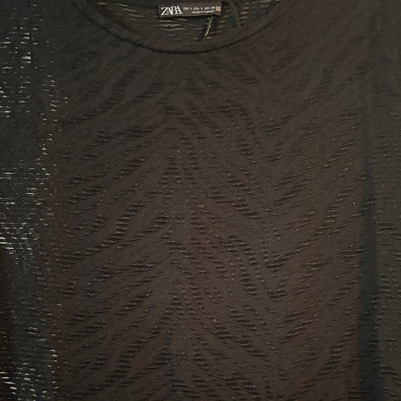 Zara Elegant Black Layered Dress-NWOT - Picture 4 of 9